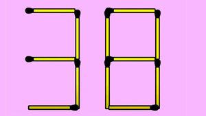 Test IQ exclusiv pentru genii | Formați cel mai mare număr posibil din 38, mutând 2 chibrituri