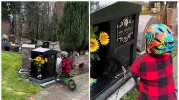 Ce a putut să facă un copil de 3 ani când a văzut mormântul mamei sale. Gestul a emoționant milioane de oameni