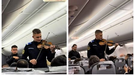 Surpriză de 1 decembrie, la 10.000 m altitudine! Momentul care i-a înduioșat pe toți pasagerii Tarom