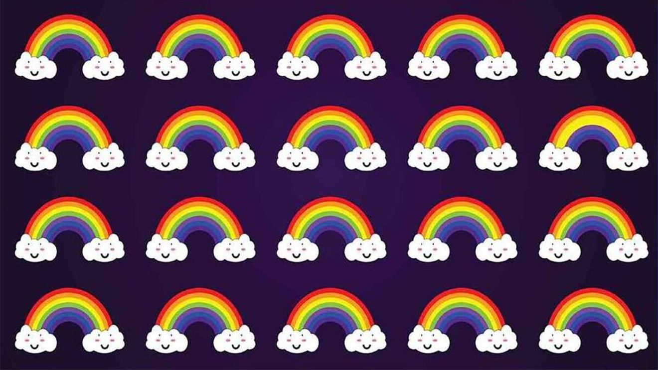 Iluzie optică virală | Găsiți singurul curcubeu diferit de celelalte! Geniile îl văd în cel mult 5 secunde