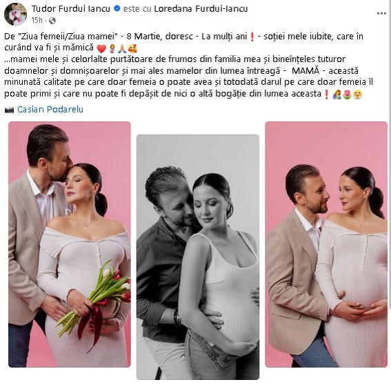 Fiul lui Nicolae Furdui Iancu va fi tătic! Loredana, soția lui, e însărcinată pentru prima oară