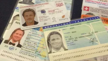 Cel mai căutat falsificator de acte i-a făcut lui Brad Pitt buletin de România. Copia actului de identitate este 1:1 cu originalul