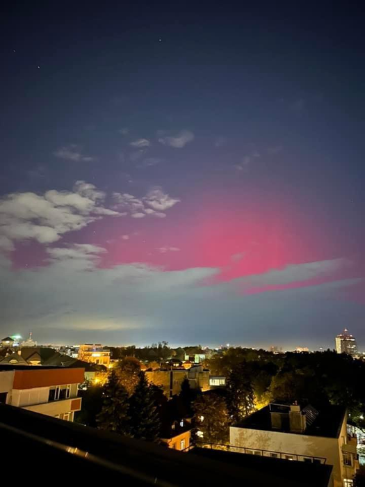 Aurora Boreală, pe cerul României /Foto: Facebook