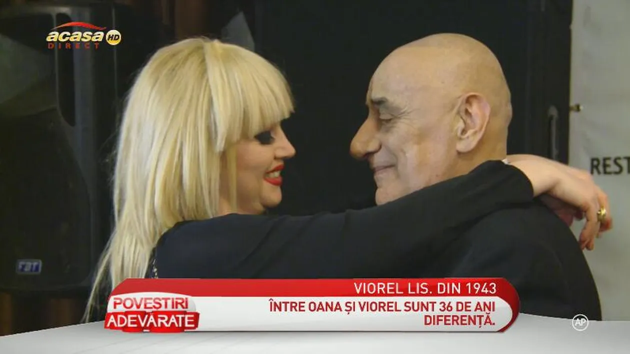 Dragostea nu ţine cont de vârstă. Oana Lis: Sunt singura persoană care îl iubeşte necondiţionat pe Viorel