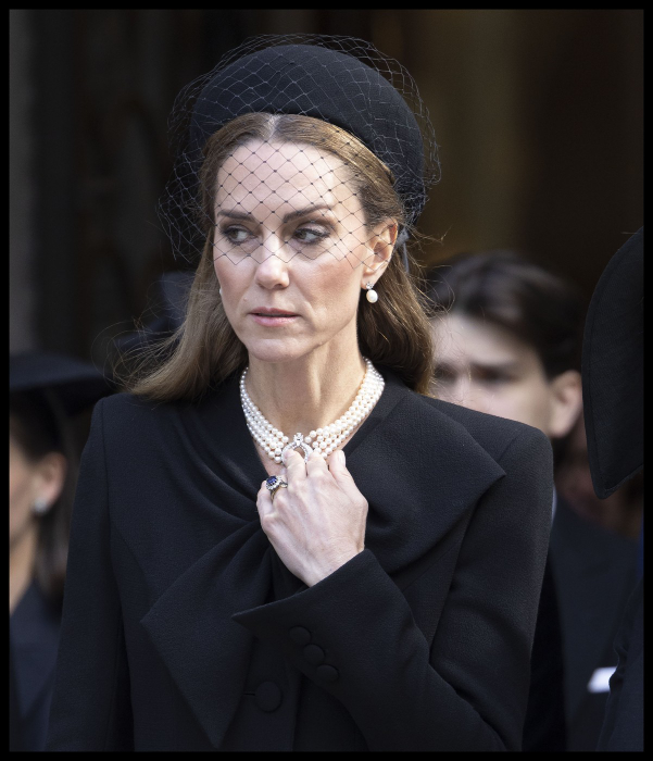 Kate Middleton, la înmormântarea Ducesei de Kent/ Sursa foto: Profimedia