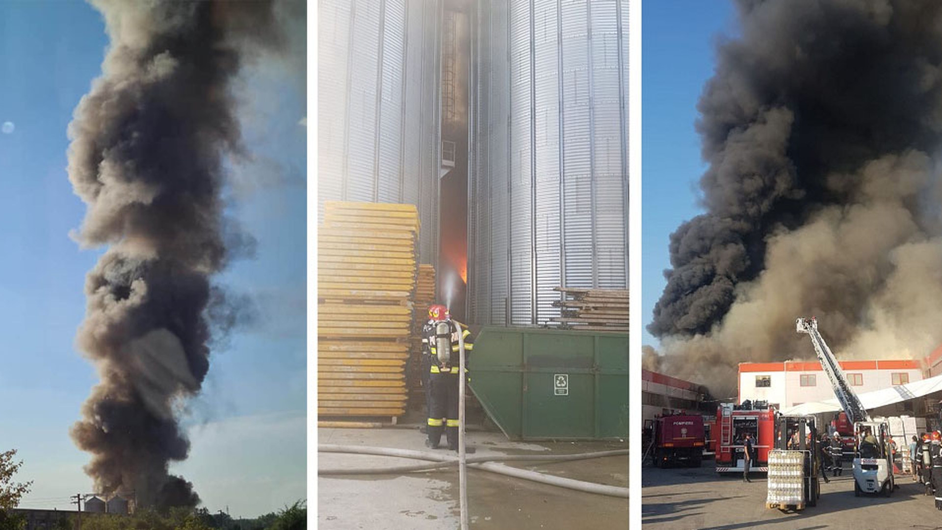 Incendiu infernal la o fabrică situată pe Șoseaua de Centură a Capitalei! S-a emis mesaj RoAlert de avertizare a populației