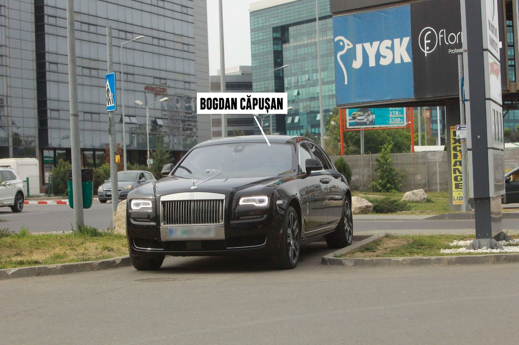 Bogdan Căpușan și-a făcut fenta cu Rolls-ul… seniorului prin Capitală