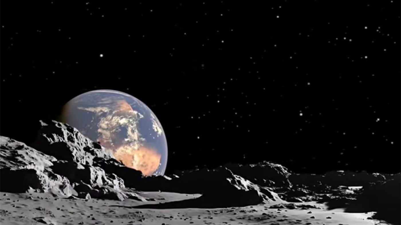 Cum arată Terra, de fapt. Imagini cu "răsăritul" Pământului, filmate de pe Lună