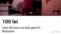 Anunțul de angajare al unui tânăr din Botoșani a devenit viral: Caut de lucru ca batigard. Nu am luat bătaie decât de 3 ori până la 22 de ani