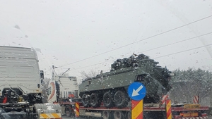 Tancurile și amfibiile au ajuns pe Centura București! FOTO EXCLUSIV