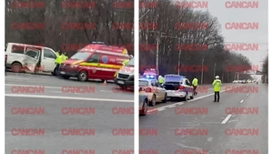 Accident grav în Balotești! Patru persoane au ajuns la spital, iar traficul a fost blocat total. Mai multe echipaje SMURD au ajuns la fața locului