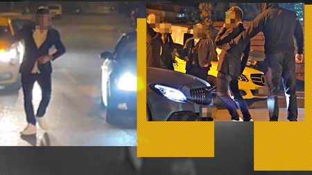 Atins de Bachus, s-a făcut de ”băcănie” în stradă! A ieșit din cel mai luxos local din Herăstrău și a blocat toată circulația!
