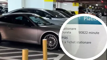 Cât a avut de plată un român care și-a lăsat mașina, 63 de zile, în parcarea unui mall. Suma achitată pentru cele 90.822 de minute de parcare