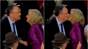 Sărut surprinzător între Jill Biden și Doug Emhoff, soțul vicepreședintei Kamala Harris! Momentul „pasional” a devenit viral