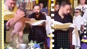 “Regele” Salam a fost naș,  iar Adrian Minune l-a „secondat”. Singurele imagini de la eveniment