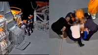 O navă a luat foc și s-a scufundat în Marea Neagră! 12 marinari, salvați de Garda de Coastă: ”A fost lovită!”