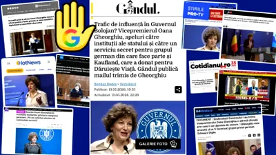 Google s-a făcut scut pentru Oana Gheorghiu, în scandalul „traficului de influență”!