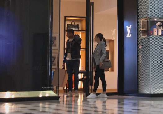 Mihai și Theodora Mincu, la mall, la scurt timp după nuntă