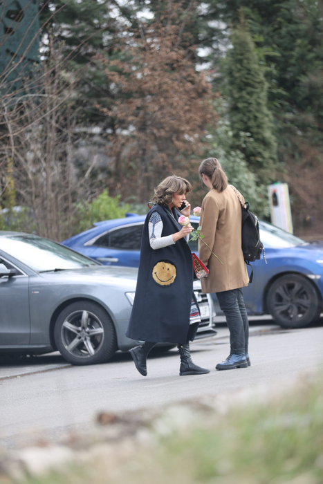 Anna Lesko se întâlnește cu prietena ei (Foto: CANCAN.RO)