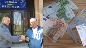 Gest fără precedent al unui rrom din Arad. A găsit un portofel plin cu euro şi l-a dus la poliţie. A avut însă o mică ”pretenţie”