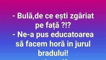 BANC | Bulă, de ce ești zgâriat pe față?