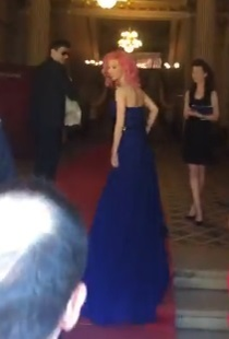 Andreea Bălan şi-a schimbat rochia după ceremonia religioasă de botez