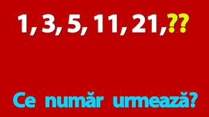 Test de inteligență | Ce număr urmează în seria: 1, 3, 5, 11, 21?