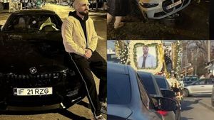 Imaginile durerii! Armando și Mihai au fost conduși pe ultimul drum. Zeci de bolizi au turat motoarele