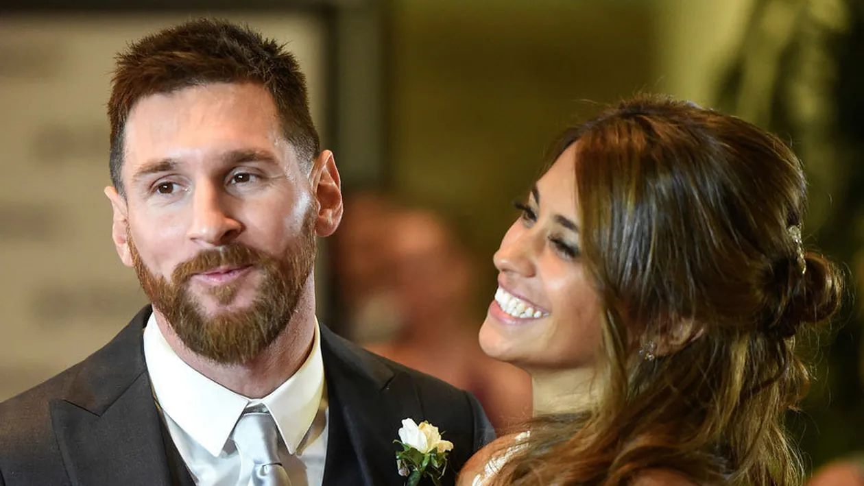 Primele imagini de la nunta lui MESSI cu ANTONELLA ROCCUZZO! Cum a arătat bruneta în rochie de mireasă