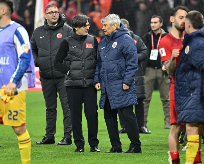 Ultima apariție publică a lui Mircea Lucescu a fost în timpul meciului Turcia - România, disputat la Istanbul pe 26 martie 2025/ sursă foto: social media