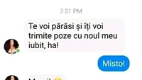 BANC | Te voi părăsi și-ți voi trimite poze cu noul meu iubit