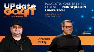 Andrei Pitiș vine la Update Go4it #2. Podcastul apare miercuri, 19 iunie, ora 12:00, pe YouTube Go4itro