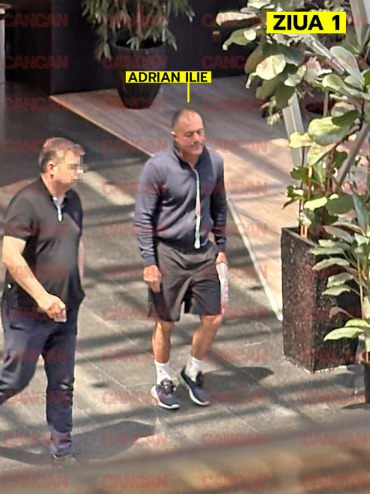 Adrian Ilie a ieși de la sală și de îndreaptă către cafeneaua unde îl așteaptă Luiza