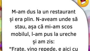 Bancul de marți | "Frate, vino repede! E aici cu altcineva"