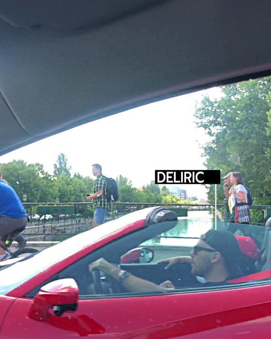 Inna și Deliric, în trafic cu superbul Ferrari de 350.000 de euro