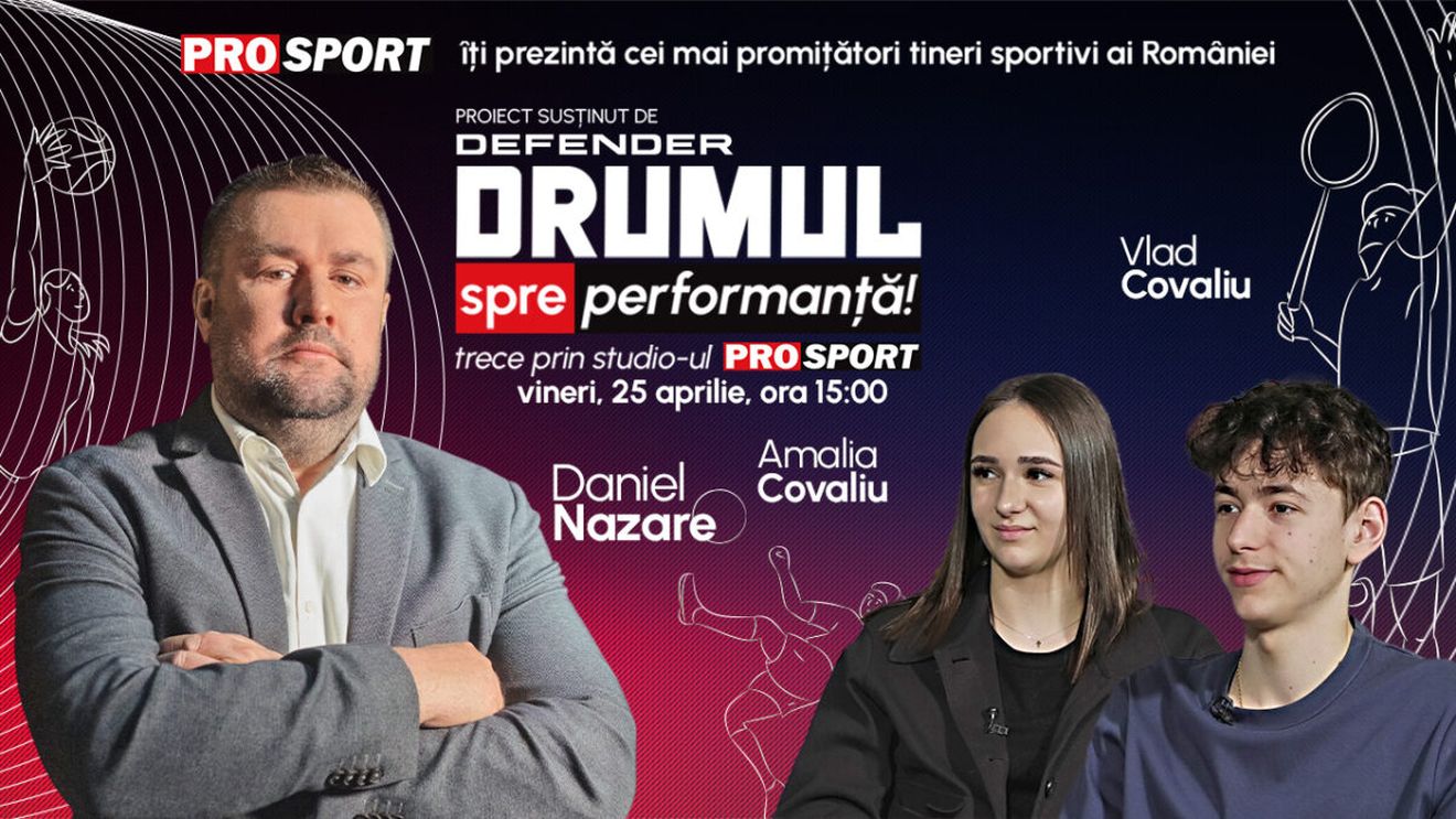 Ediție specială „Drumul spre performanță”, vineri 25 aprilie de la ora 15.00, cu Amalia și Vlad Covaliu, cei doi copii minune din scrima românească