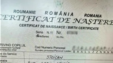 E unic în toată România! Ce nume are acest băiețel în certificatul de naștere. Oare cum au putut părinții să-i facă una ca asta?!