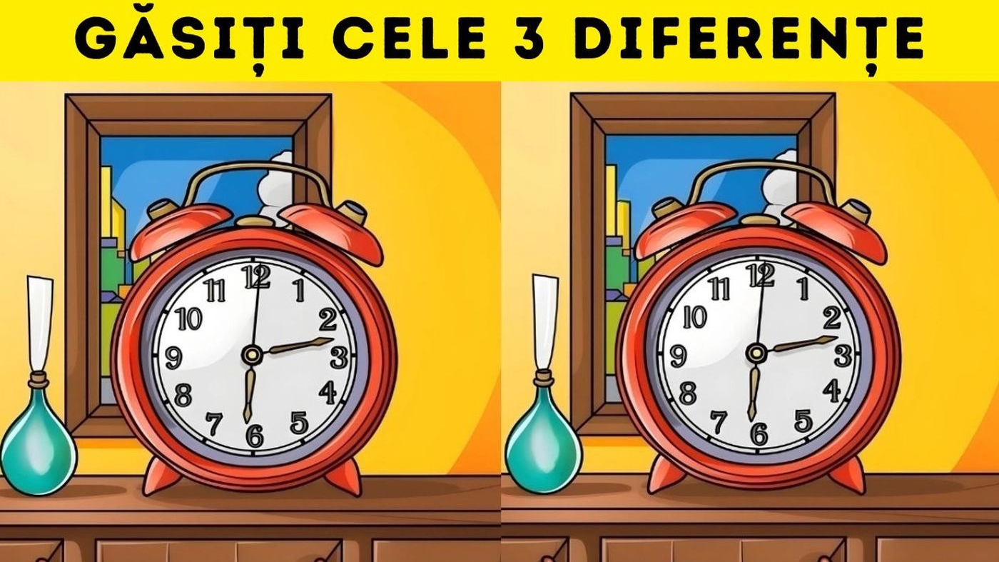 Test de perspicacitate | 3 diferențe în doar 20 de secunde. Numai geniile le găsesc!