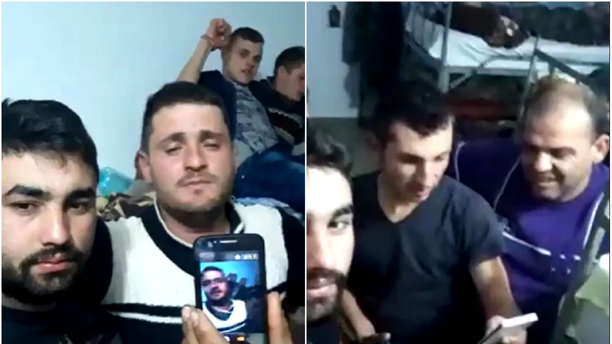VIDEO / Au dat petrecere în celulă şi au transmis totul live pe Facebook! Deţinuţii români beau, fumează şi dansează pe manele. Imaginile sunt virale