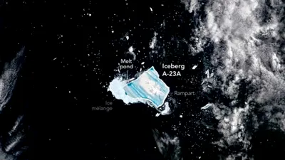 Cel mai mare iceberg din lume devine albastru – Oamenii de știință avertizează: „Dezintegrarea completă, peste câteva zile”