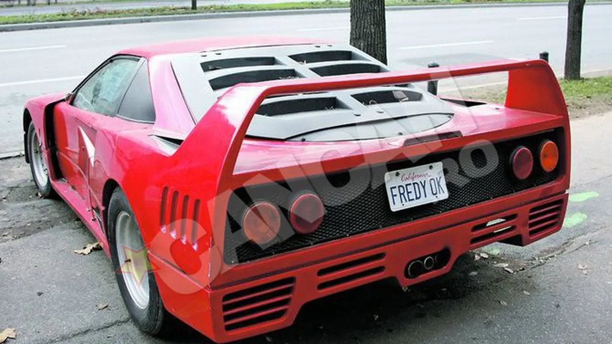 Freddy Americanu' cere 11.500 de euro pe replica unui bolid de jumatate de milion de dolari! Finul lui Fane Spoitoru vinde o facatura de Ferrari
