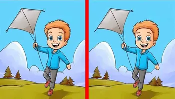 Test de perspicacitate | Acești doi băieței par identici, dar nu sunt. Descoperiți 3 diferențe în 13 secunde!