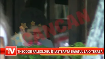 Theodor Paleologu la restaurant cu fiul sau