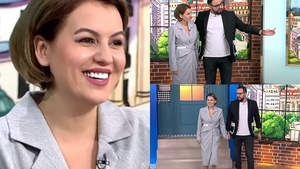 Lecție de modestie! Cum a apărut Romina Gingașu, în emisiunea lui Cătălin Măruță de la Pro TV. Ținuta nu a costat mai mult de 500 de lei