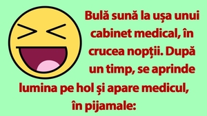 BANC | Bulă sună la ușa unui cabinet medical, în crucea nopții