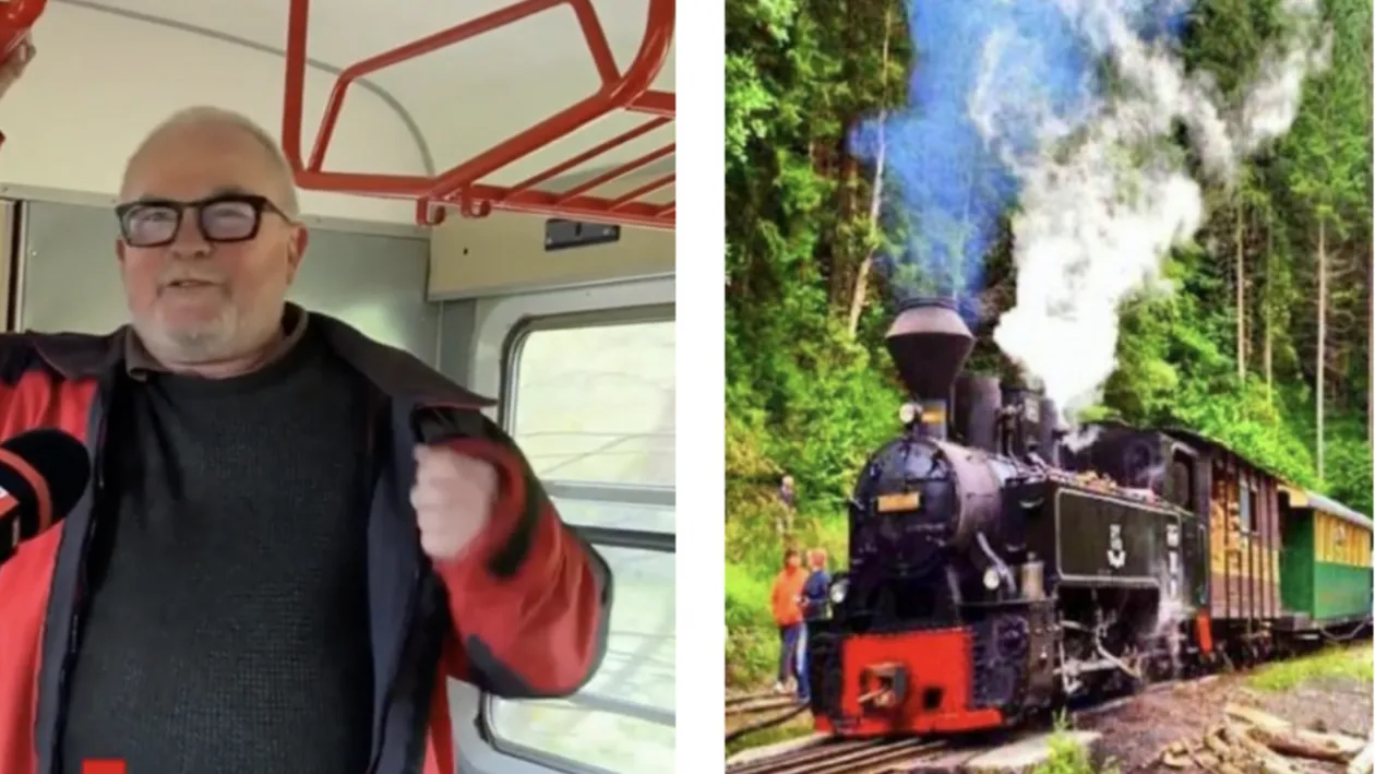 Cum a reacționat un turist din Belgia când a mers prima oară cu Mocănița în Bucovina: ”Ce-am făcut să merit asta?”