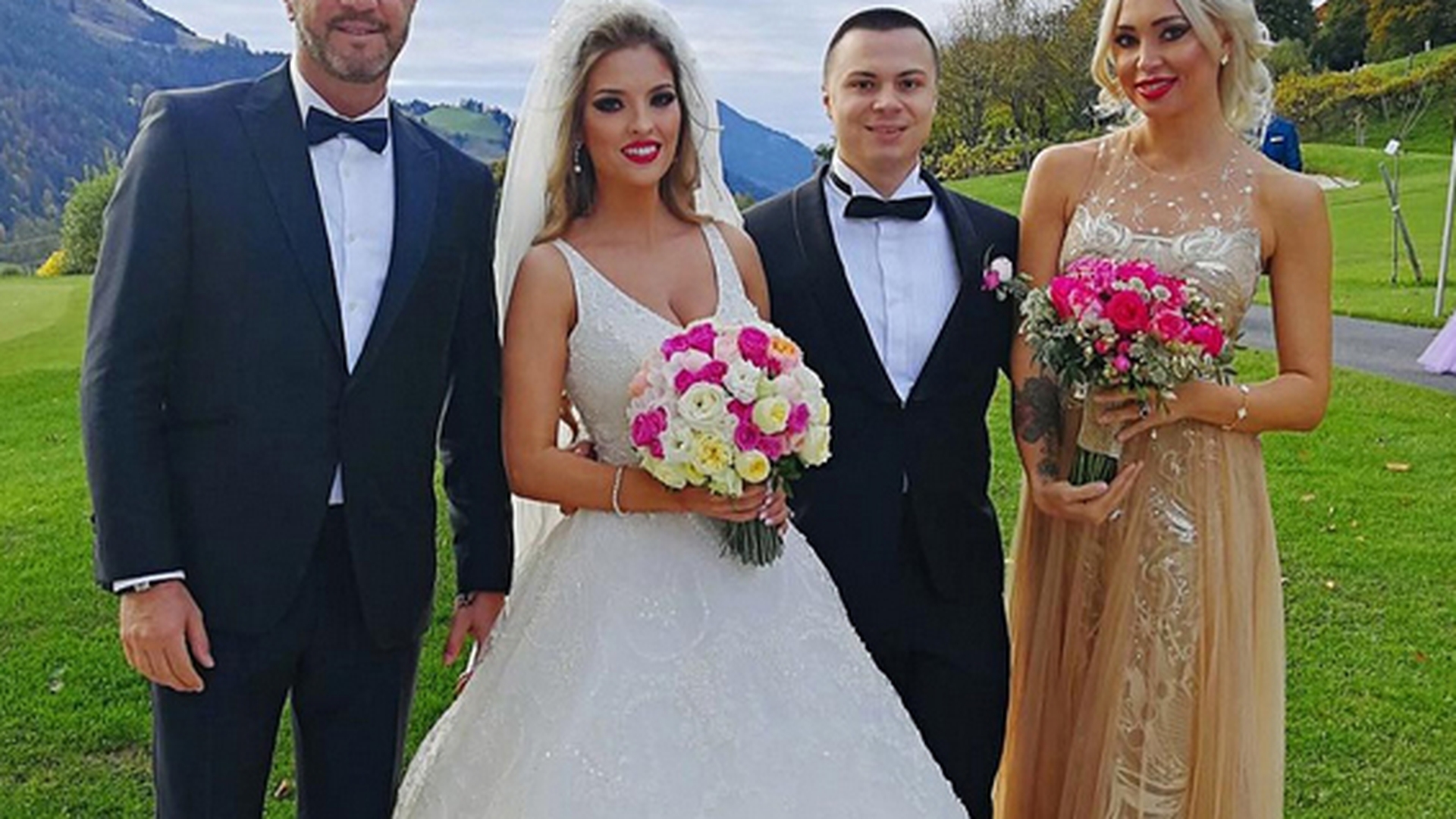 Nuntă mare în showbiz! Cristi, fiul omului de afaceri Nicu Gheară, s-a căsătorit religios cu aleasa lui, Ana Gabriela