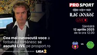 Ilie Dobre comentează LIVE pe ProSport.ro meciul Steaua - Metaloglobus București, sâmbătă, 12 aprilie 2025, de la ora 12.00