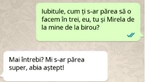 Bancul de 29 februarie | "Iubitule, hai să o facem în 3: eu, tu și Mirela"