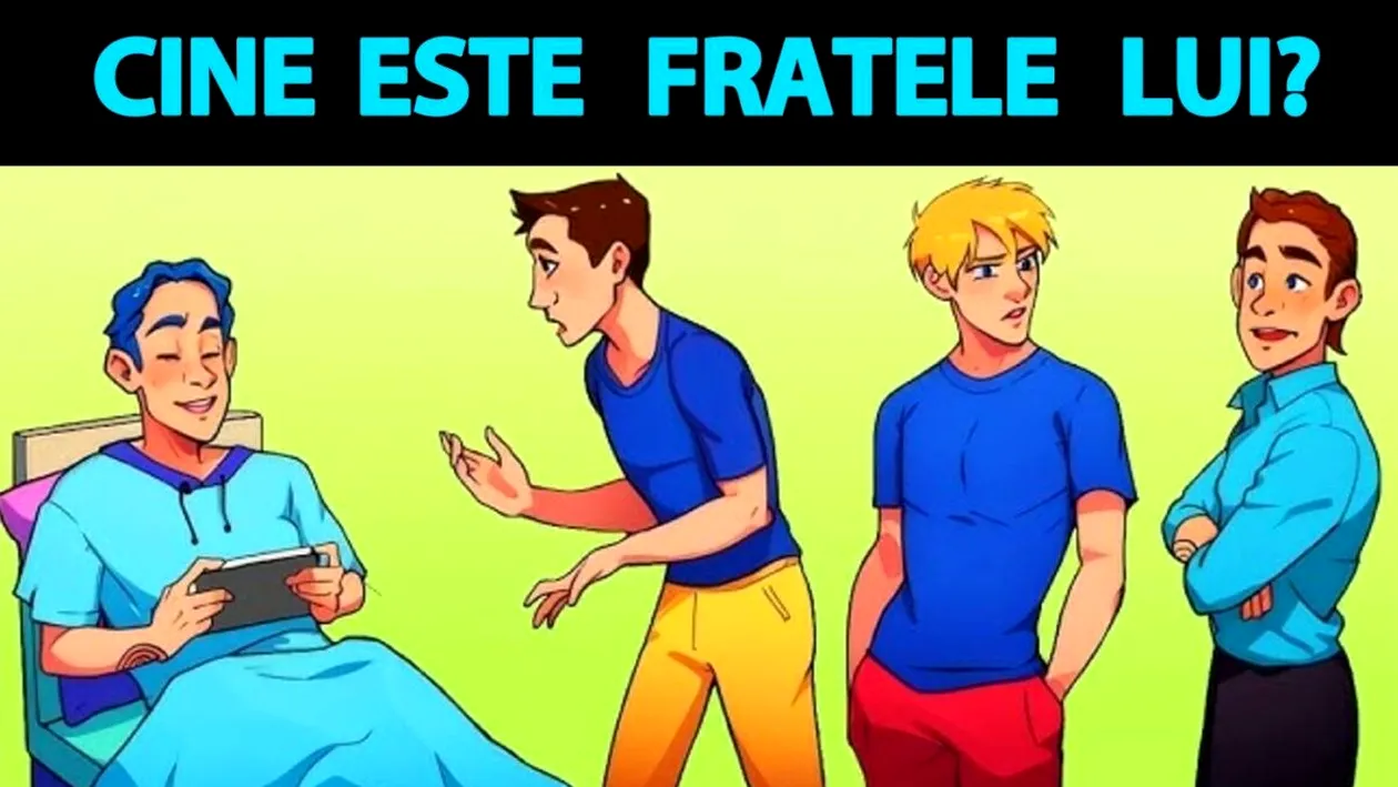 Test de inteligență | Unul dintre acești 3 bărbați este fratele pacientului din imagine. Care?